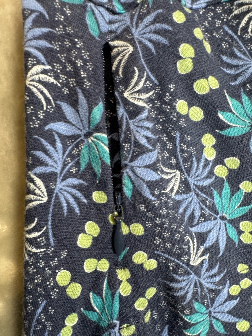 Toad&Co Rosemarie Sleeveless Dress Tencel Organic Cotton Pocket Navy Floral Sm - Picture 4 of 7